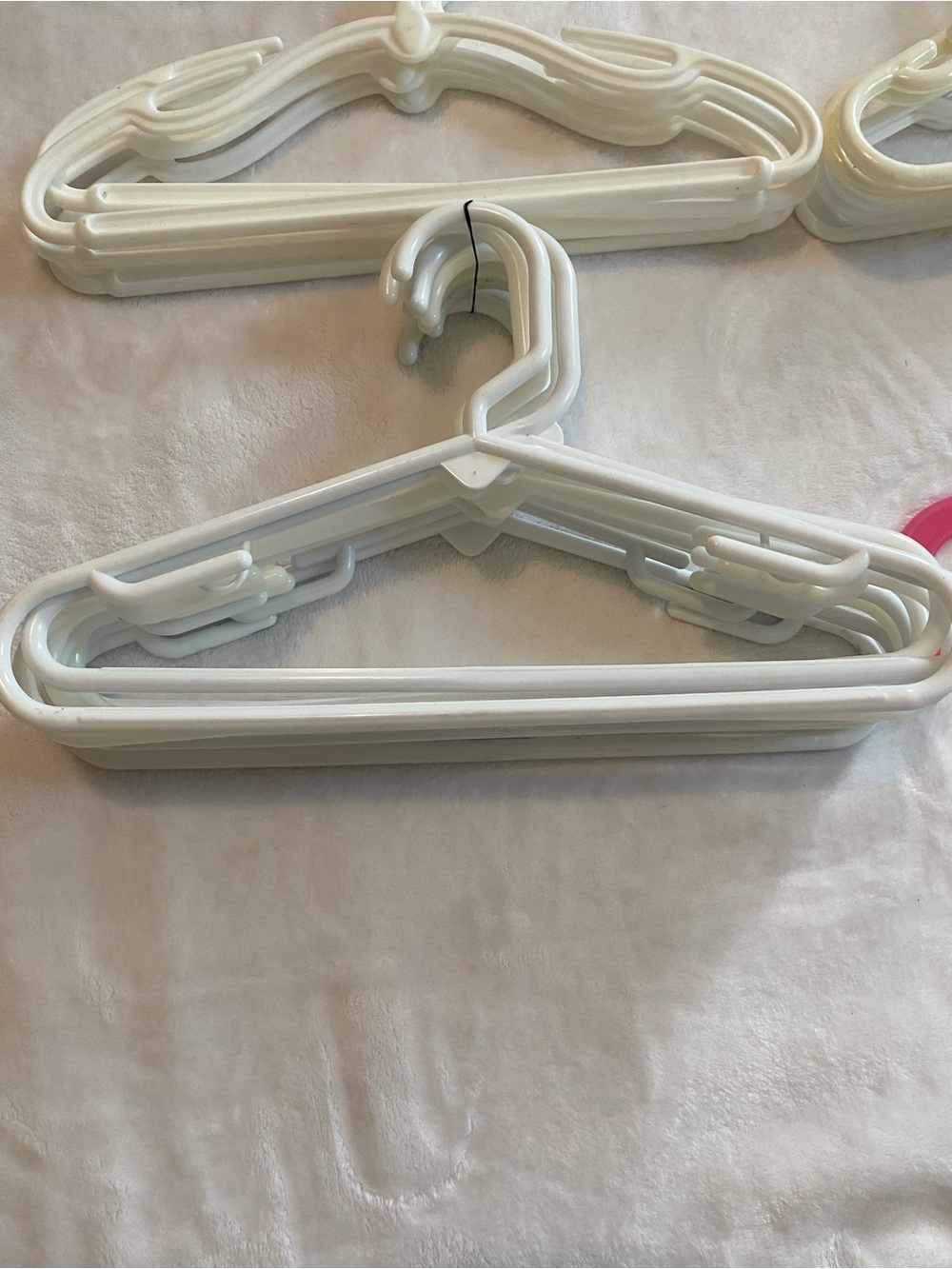 IKEA White and Multicolor Plastic Clothes Hangers - Picture 2 of 4